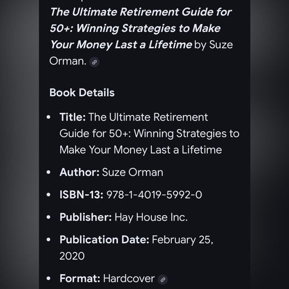 Ultimate Retirement Guide Book by Suze Orman - Picture 6 of 6